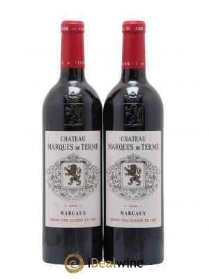 Château Marquis de Terme 4ème Grand Cru Classé  2020 - Lot de 2 Bouteilles