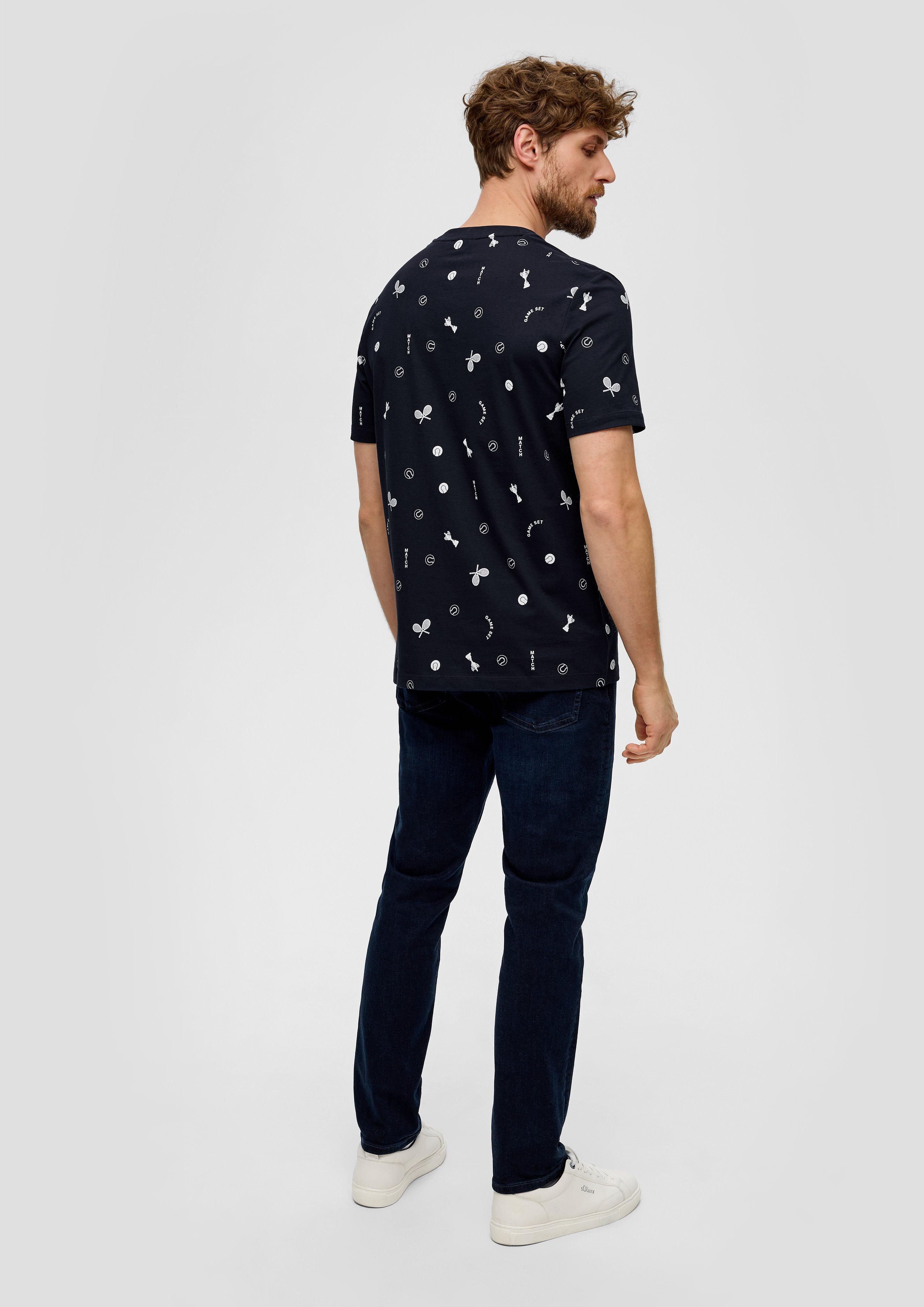 Baumwollshirt mit All-over-Print  2141463-59A6