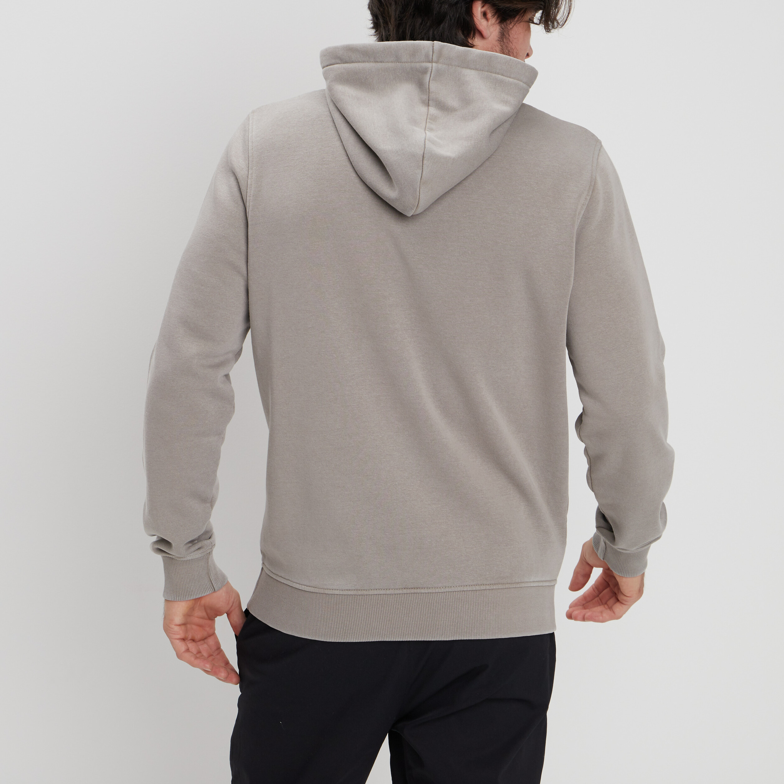 Sweat à capuche hoodie Liberto taupe homme | La Halle