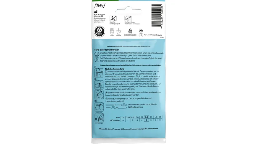 TePe Interdentalbürste 0,8mm Gr. 5