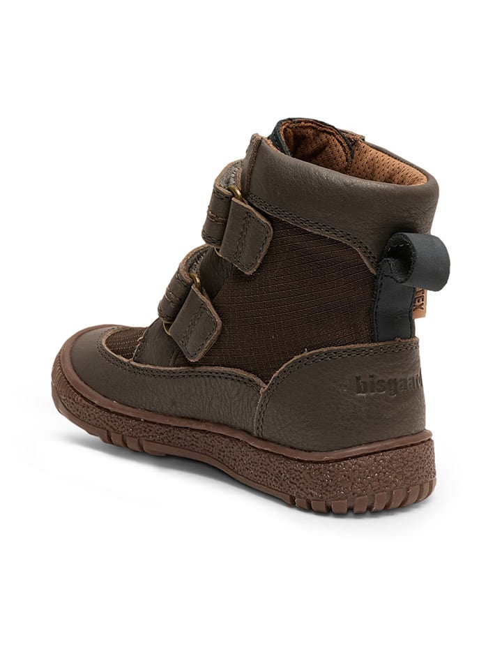 bisgaard Leder-Boots in Braun/ Anthrazit günstig kaufen
