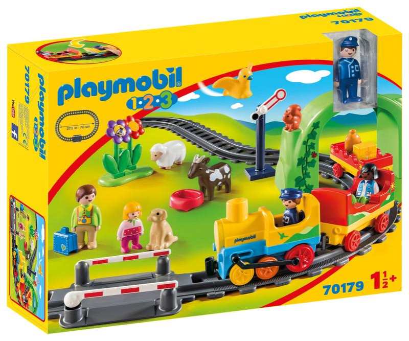 70179 Train avec passagers et circuit Playmobil 1.2.3
