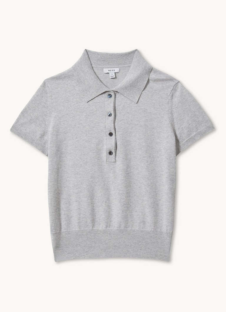 Reiss Polly polo with melange design