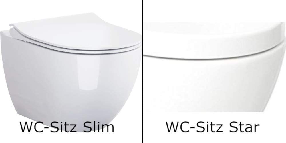GEBERIT Vorwandelement WC Vorwandelement Bartolo WC spülrandlos Komplettset, Komplett-Set