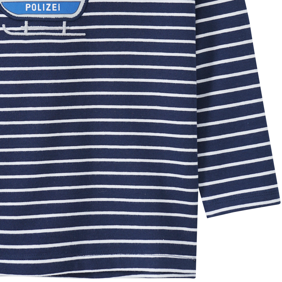 Kinder Langarmshirt mit Polizei-Applikation
