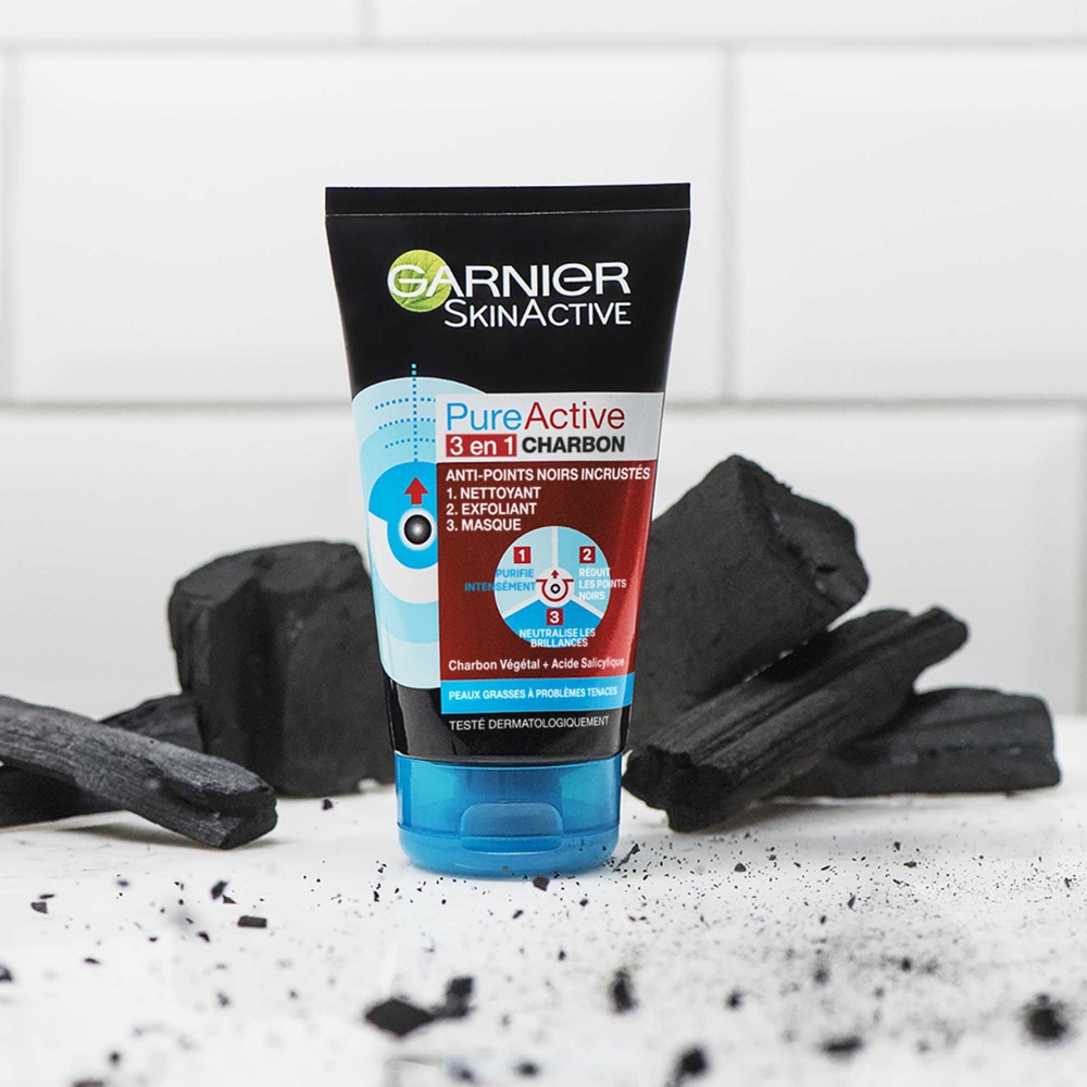 garnier SkinActive Pure Active Intensif 3-en-1 Anti-points Noirs Incrustés