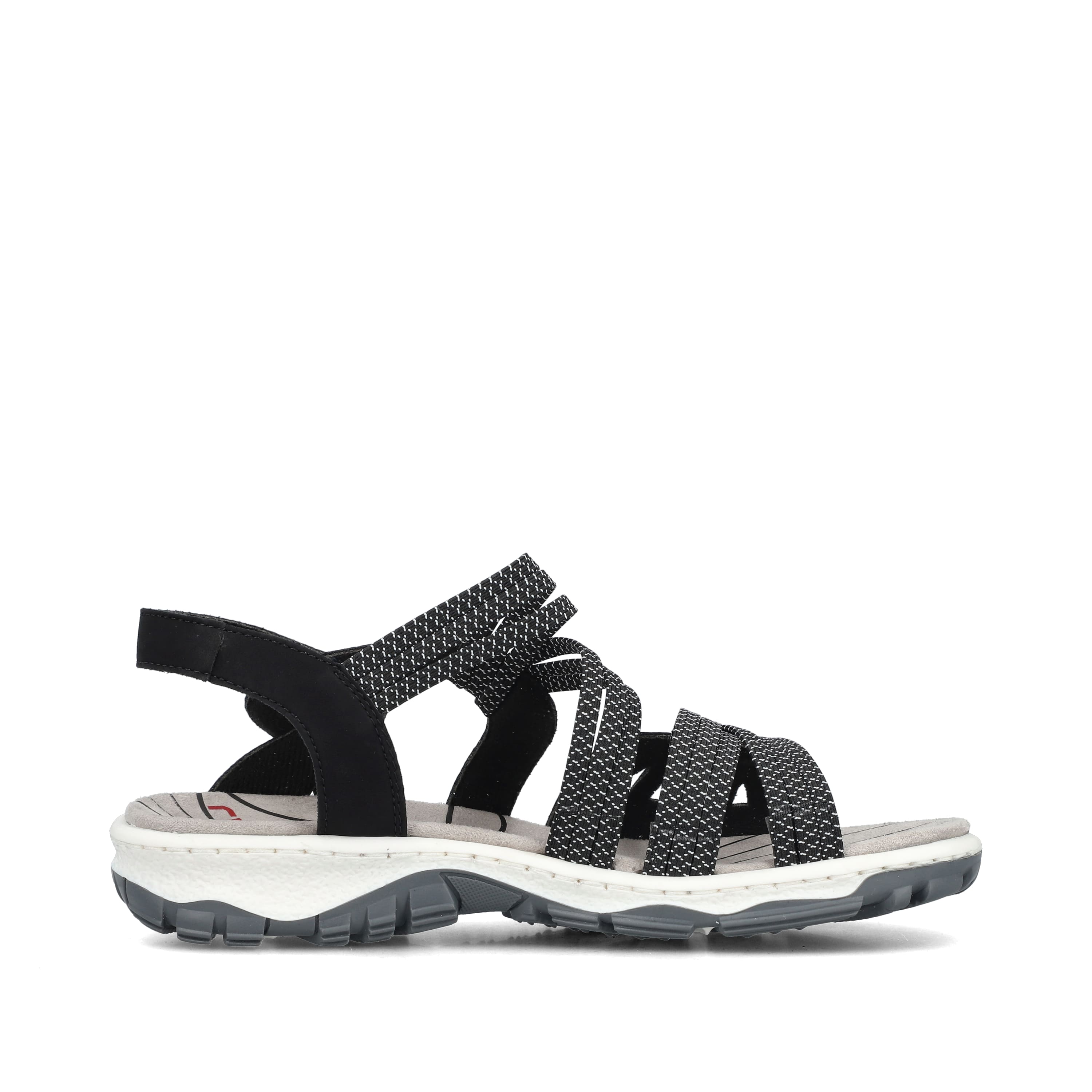 Rieker Damen Trekkingsandalen asphaltschwarz