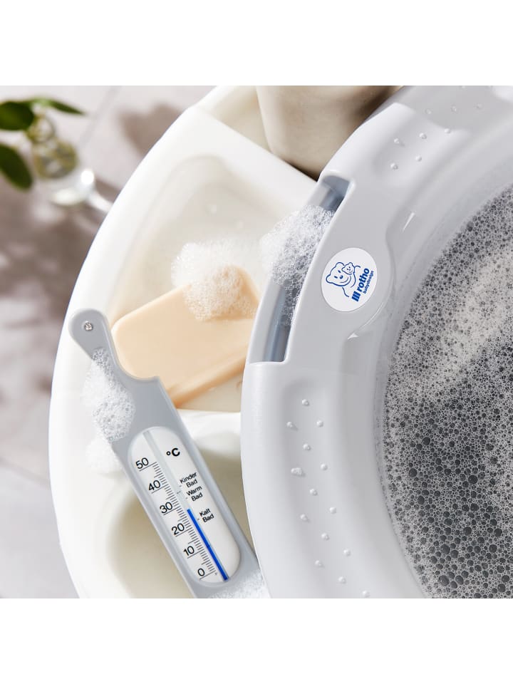 Rotho Babydesign Babybadewanne mit Ständer aus robustem Stahl in stone grey günstig kaufen onesize
