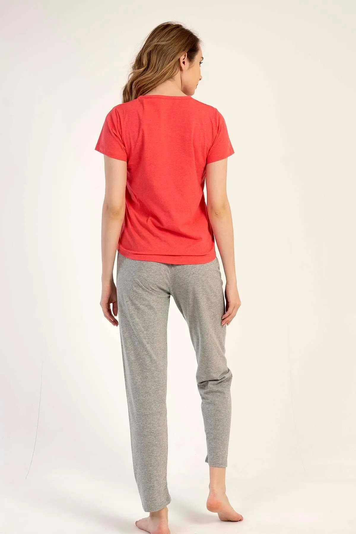 C&City  Kurzarm-Pyjama-Set Rot-441047