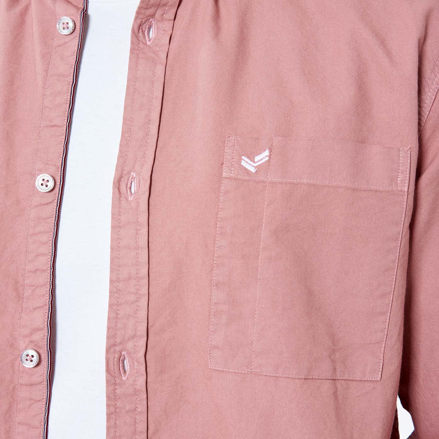 TOMEK  Chemise vieux rose Homme en 100% coton