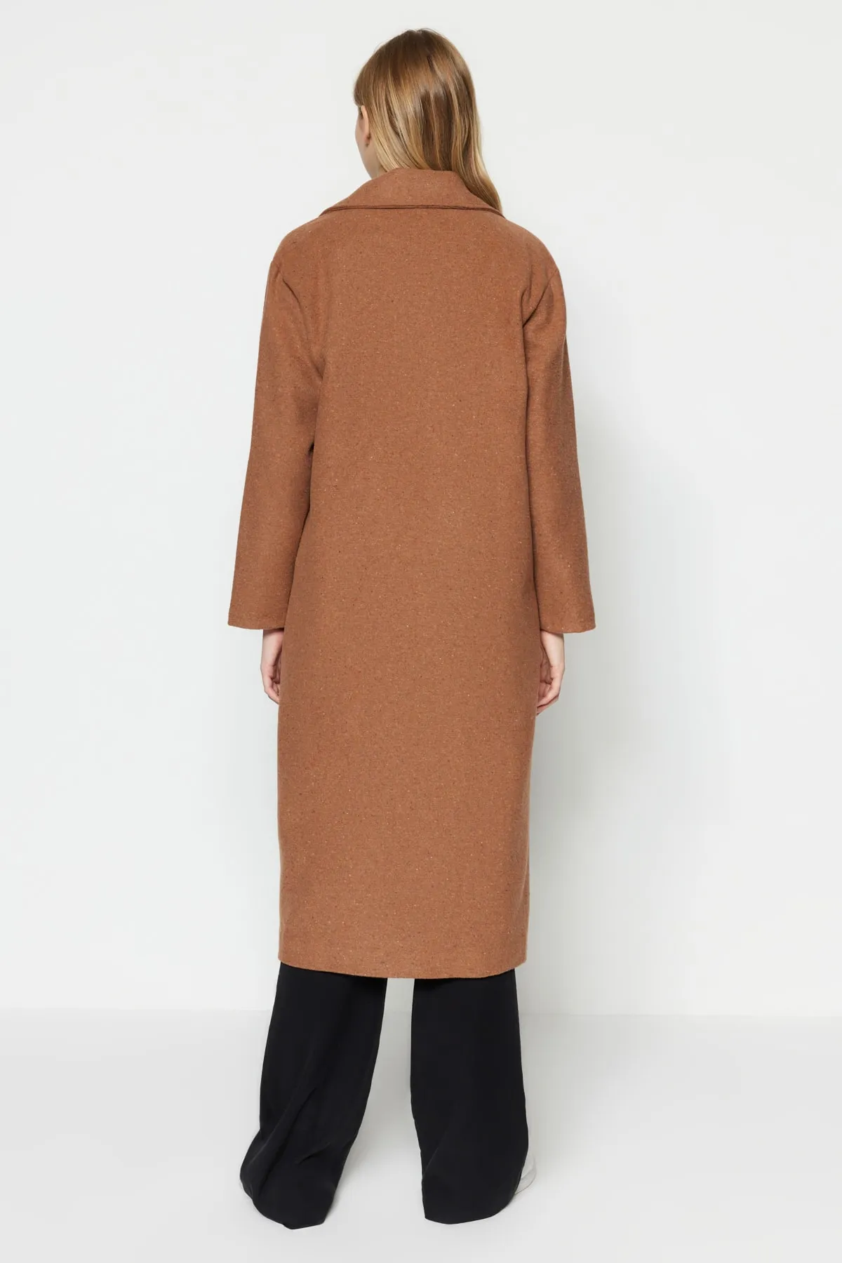 Trendyol Modest  Mantel - Braun - Zweireihig
