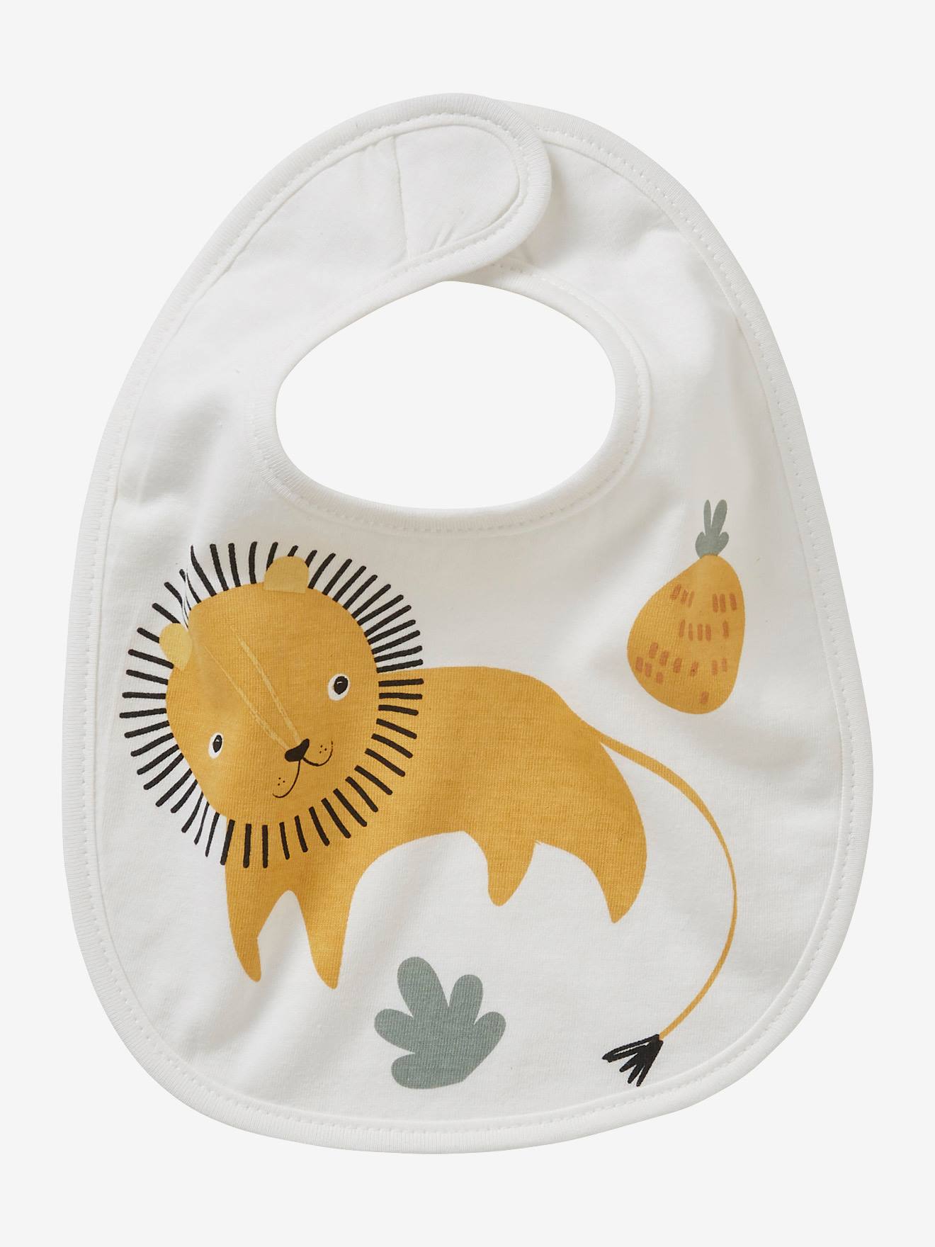 Vertbaudet Bio-Kollektion: 7er-Pack Baby-Lätzchen, Klett - pack grün lovely nature
