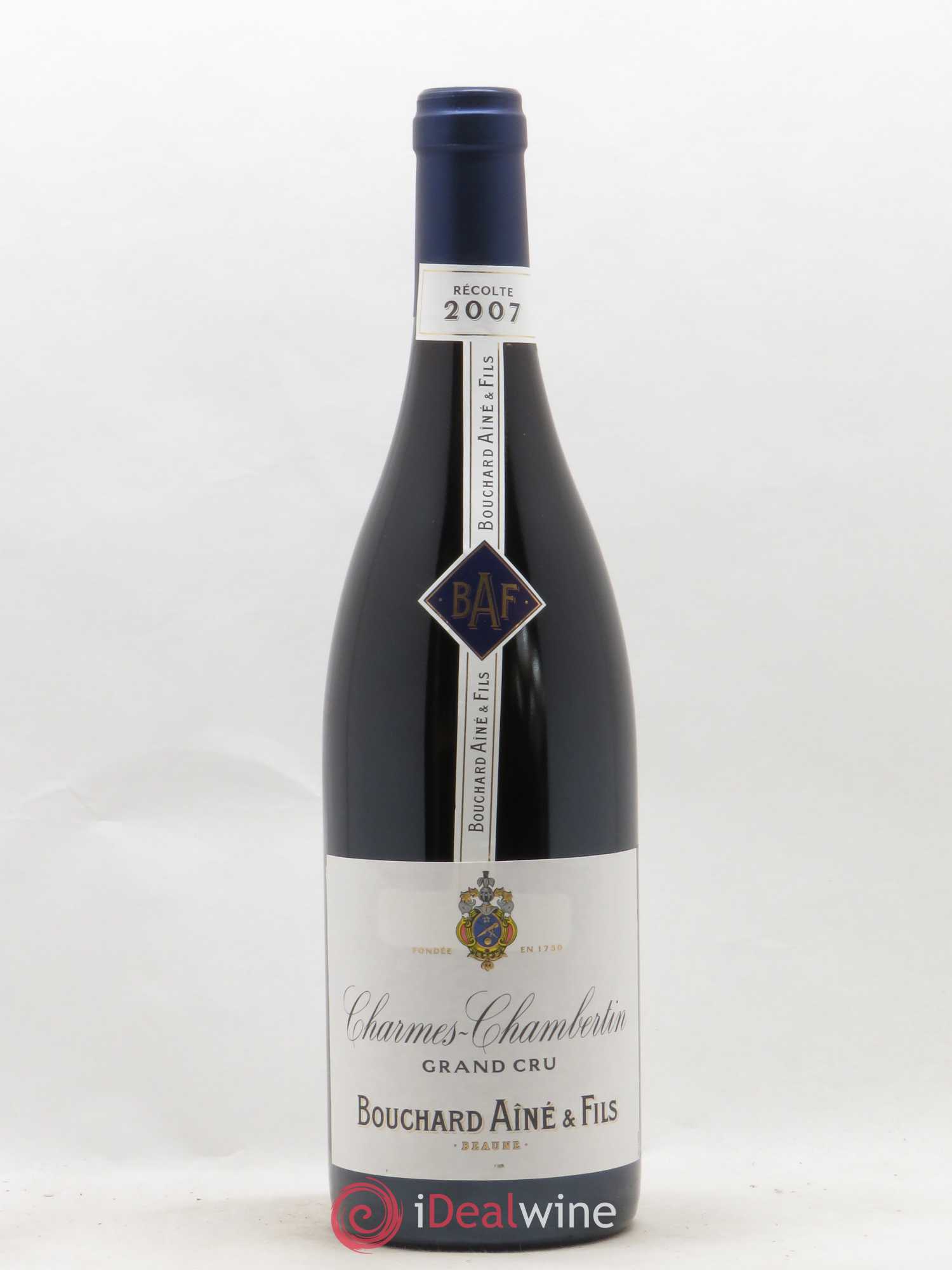 Charmes-Chambertin Grand Cru Bouchard Ainé et Fils 2007 - Lot de 1 Bouteille