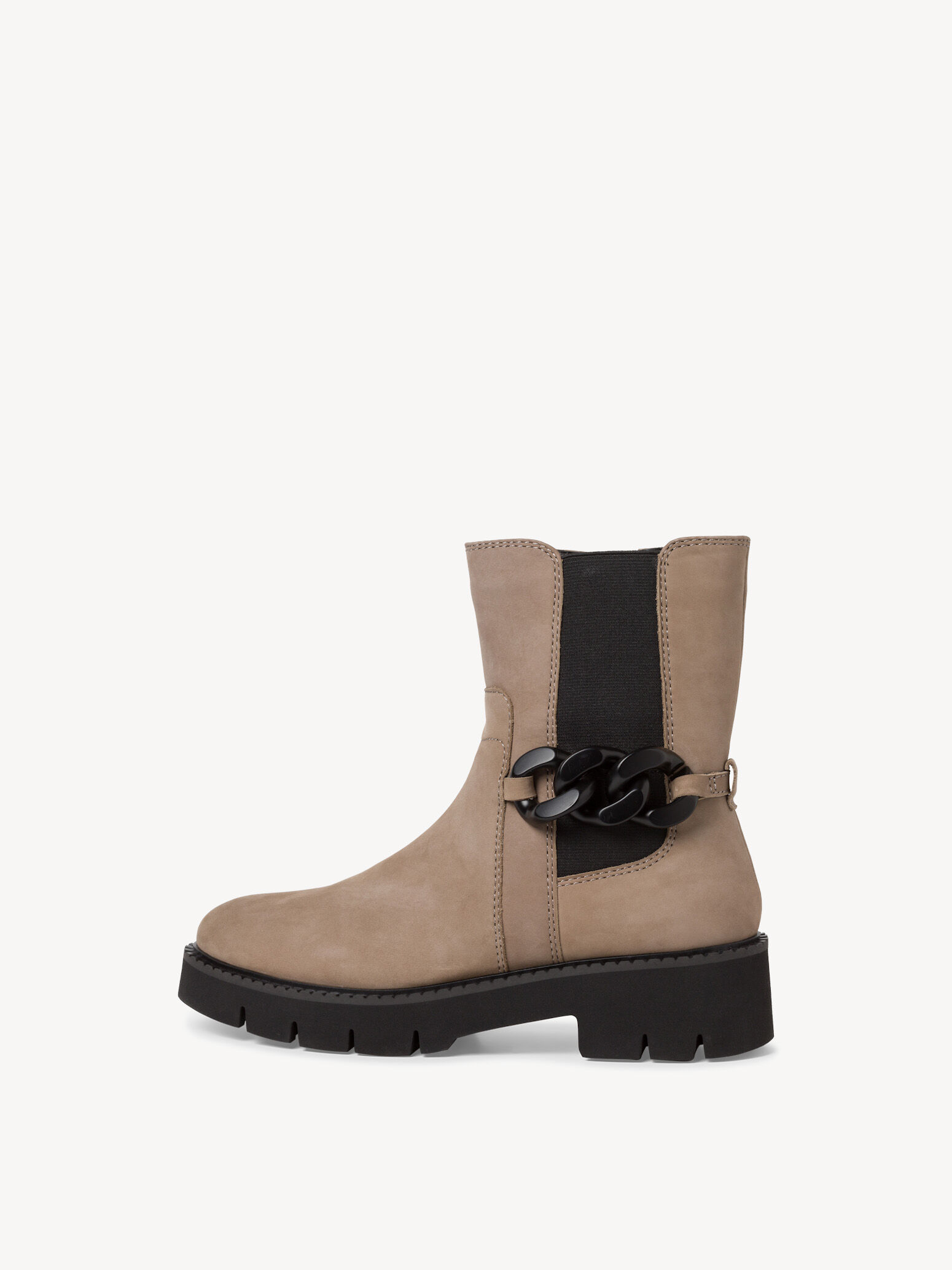 Bottine Chelsea en cuir - marron