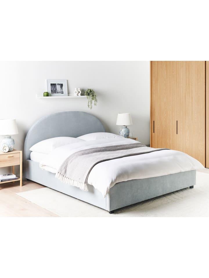 Beliani Doppelbett VAUCLUSE in Blau - (W) 174 x (H) 112 x (L) 214 cm günstig kaufen onesize