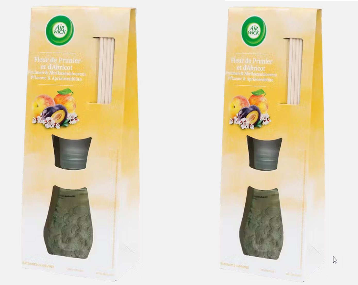 Air Wick Duftstäbchen Air Wick Duftspender 2 x 25 ml Rosen oder Pflaume u. Aprikose