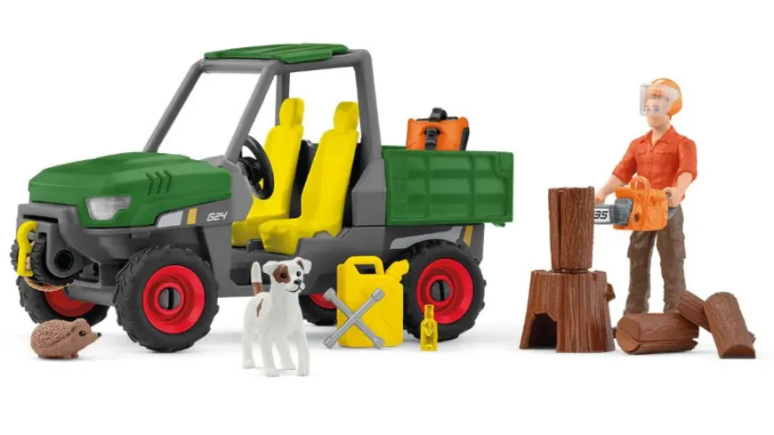 Schleich 42659 - Farm World - Waldbauer mit Fahrzeug