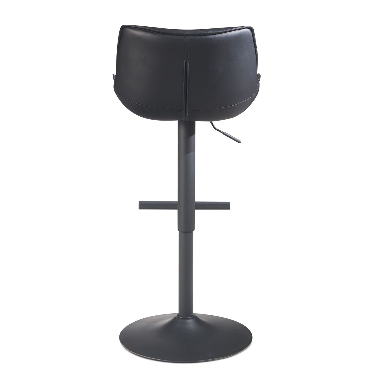 Wohnling Barhocker Kunstleder Schwarz Hocker Küchenhocker Bistrohocker Barstuhl