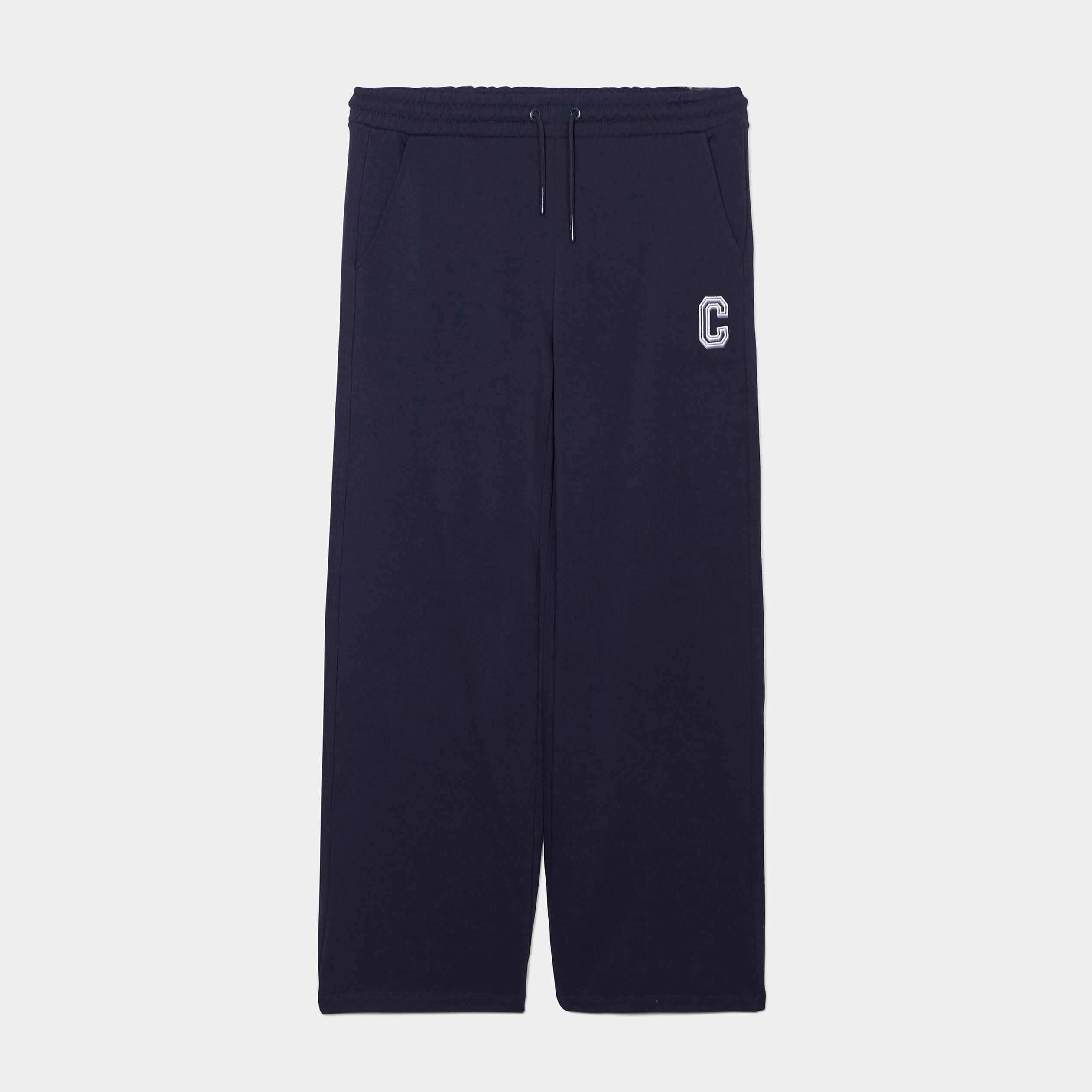 Pantalon de jogging large Creeks bleu marine femme | La Halle