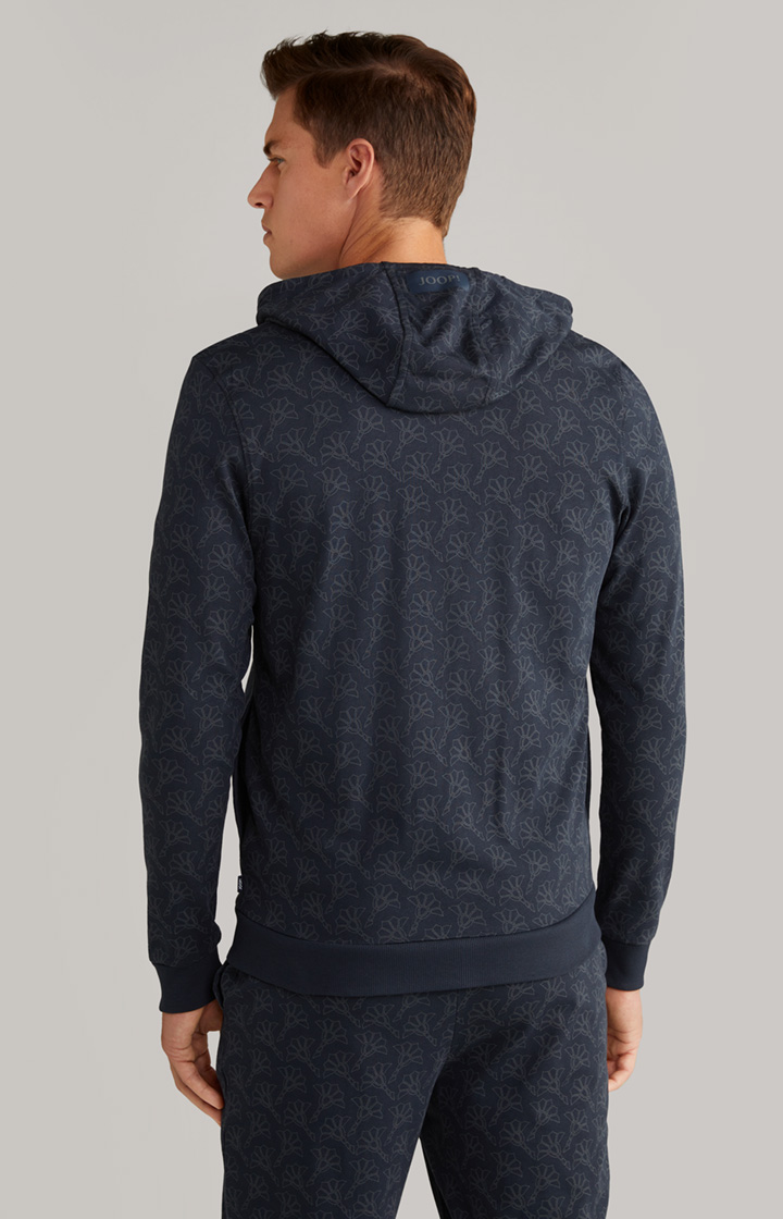 Loungewear Sweatjacke in Dunkelblau