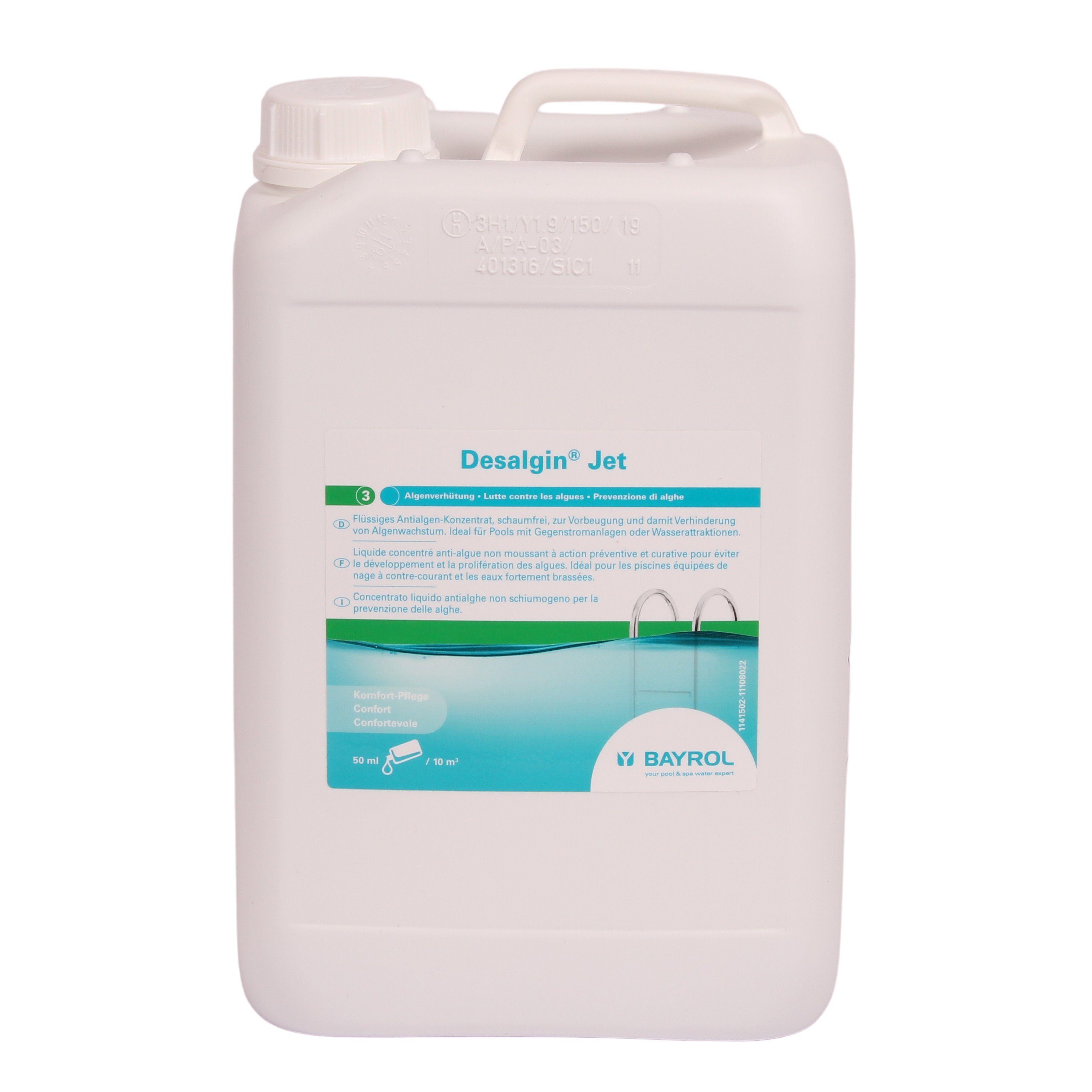 Bayrol Poolpflege Bayrol Desalgin Jet 6 Liter Algenverhüter Algezid Vorbeugung schaumfre