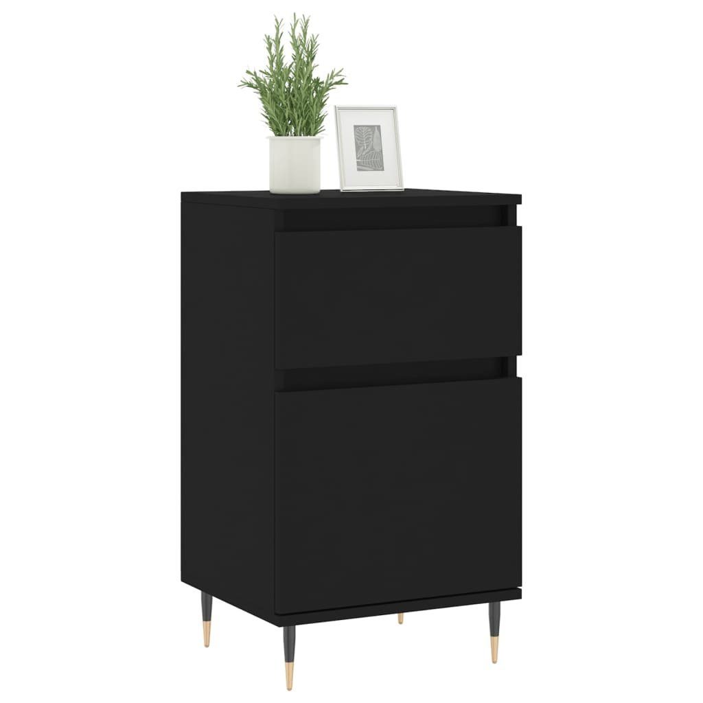 vidaXL Anrichte Sideboards 2 Stk Schwarz 40x35x70 cm Holzwerkstoff Kommode