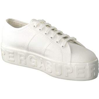 Superga Shiny 3D Lettering in weiß