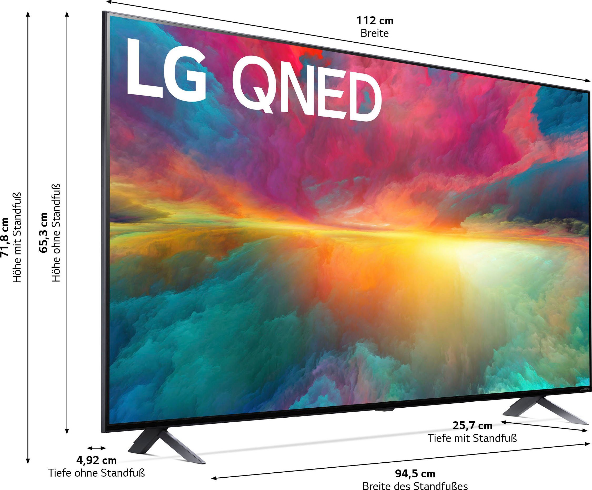 LG 50QNED756RA QNED-Fernseher (127 cm/50 Zoll, 4K Ultra HD, Smart-TV, QNED,α5 Gen6 4K AI-Prozessor,HDR10,HDMI 2.0,Single Triple Tuner)