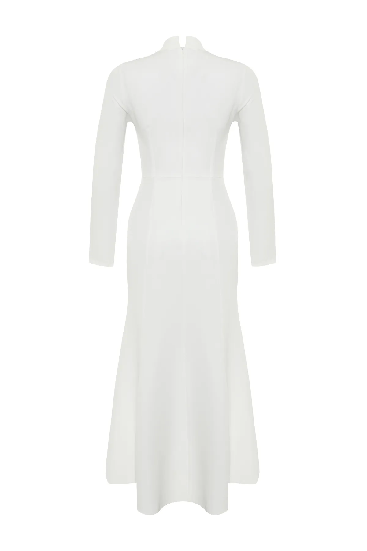Trendyol Modest  Weißes gewebtes Braut-/Hochzeits-Abendkleid für besondere Tage TCTSS24DB00044