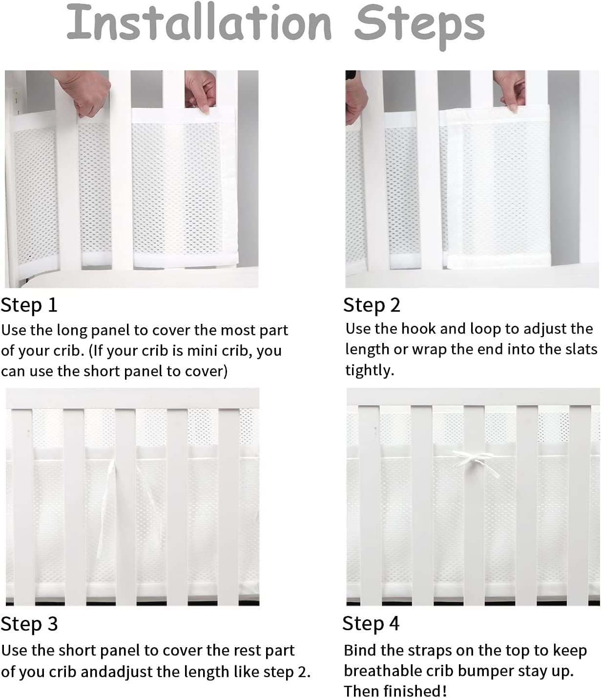 Bettumrandung Bettumrandung Babybett,Baby Nestchen Bettumrandung LOCOBAMBOO