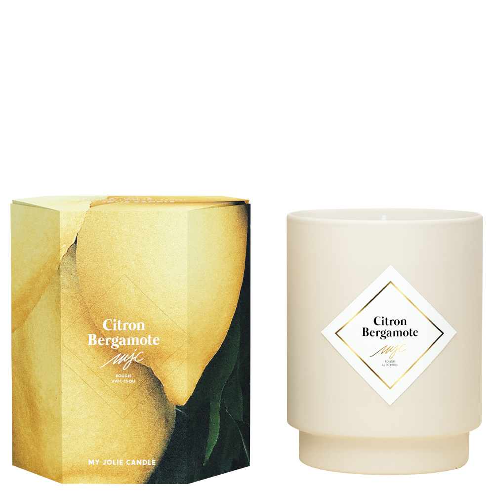 my jolie candle Bougie collier or citron bergamote Bougie