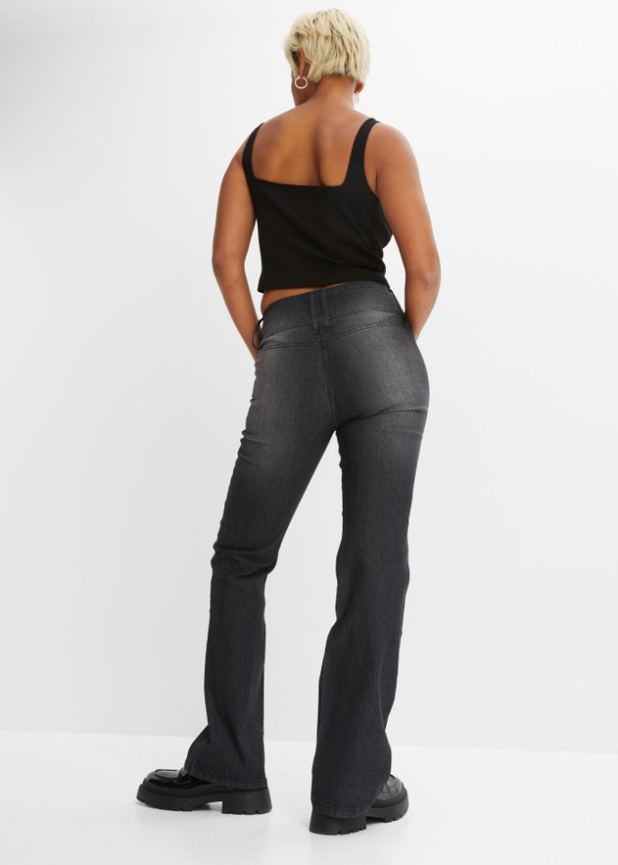 Highwaist-Schlagjeans