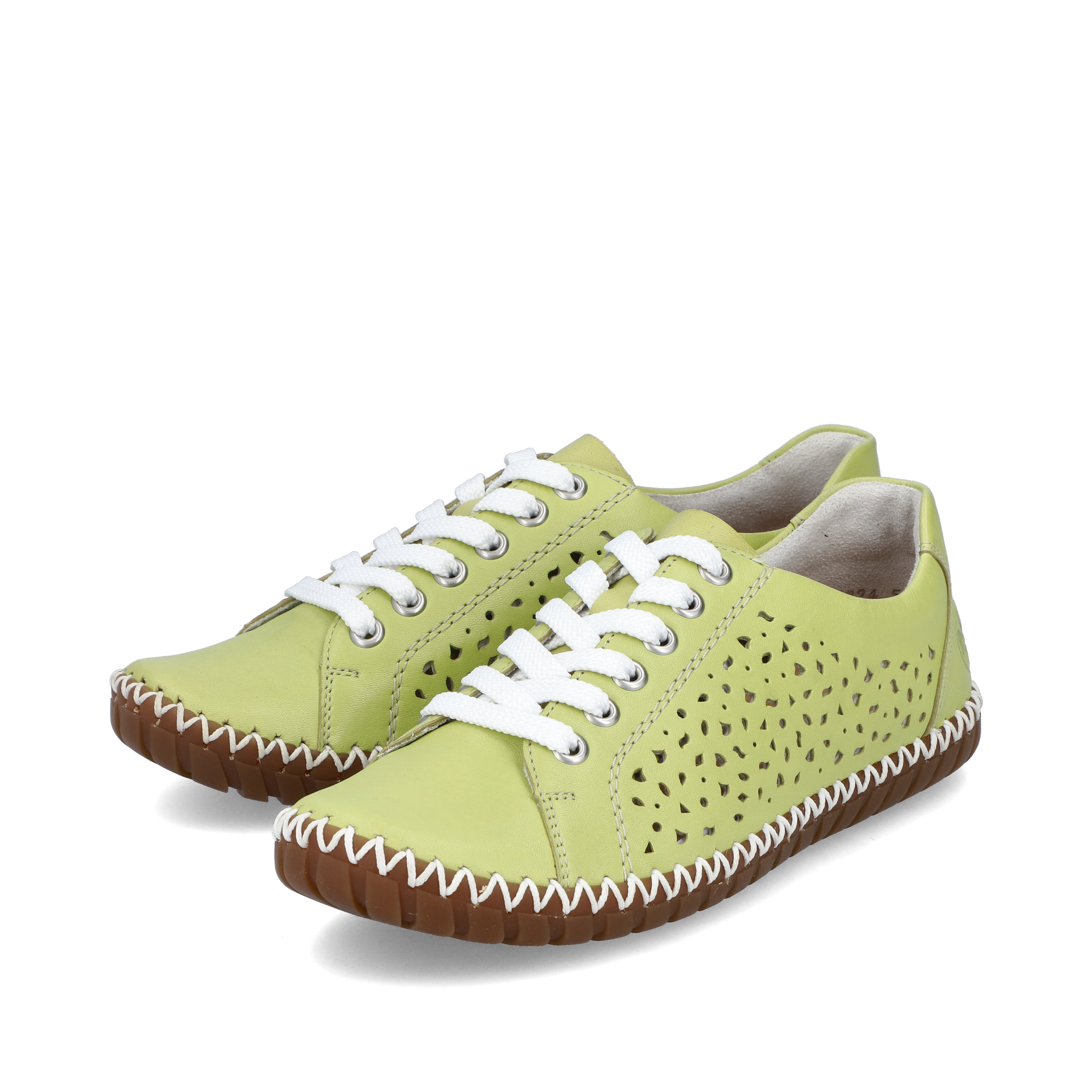 Rieker Damen Schnürschuhe hellgrün