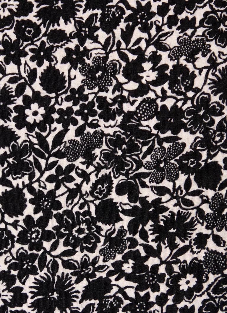 Cămașă Aurélie cu mânecă lungă, guler înalt și imprimeu floral, de la Gerard Darel.