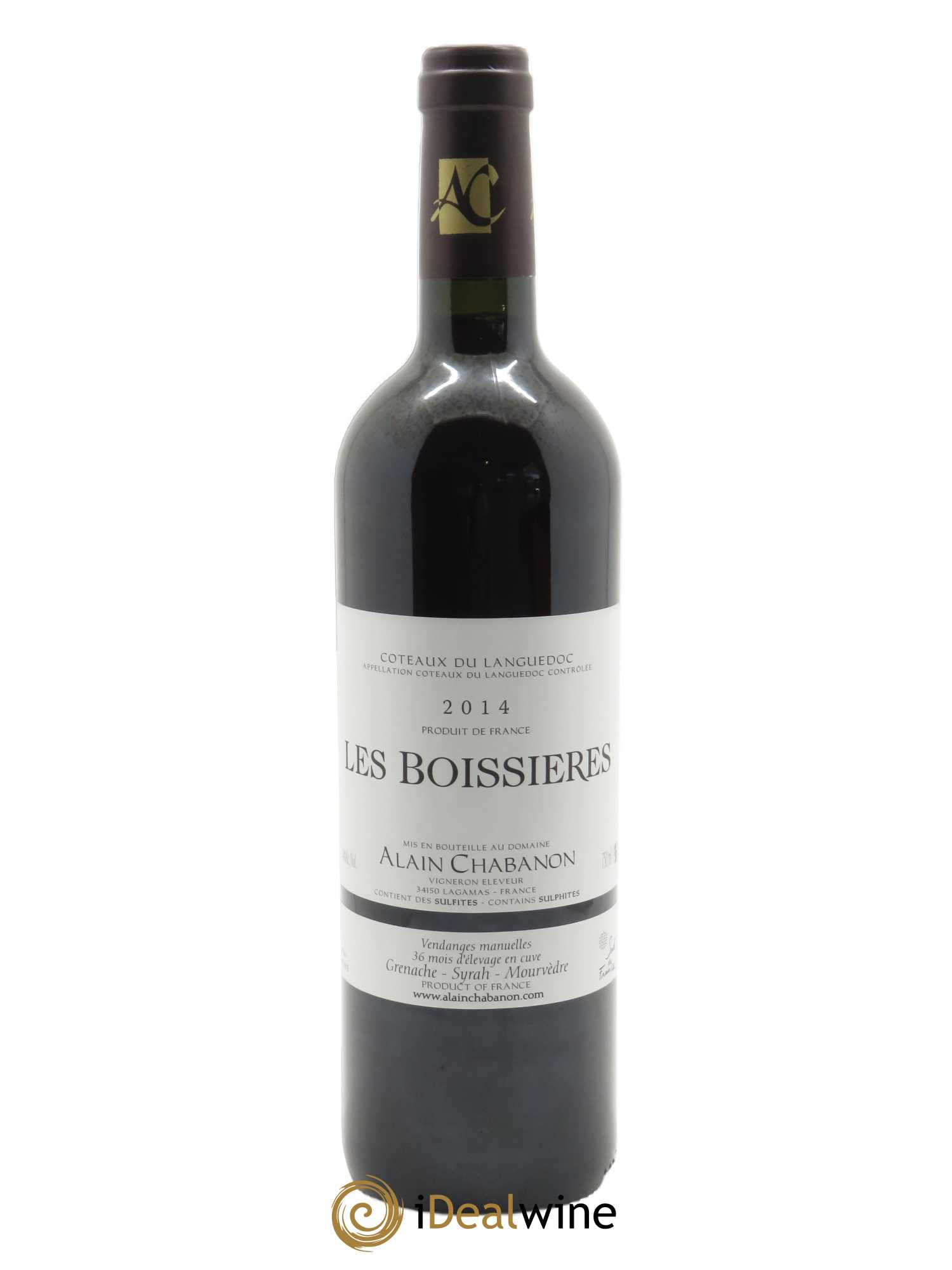 Coteaux du Languedoc Les Boissières Alain Chabanon (Domaine)  2014 - Lot de 1 Bouteille
