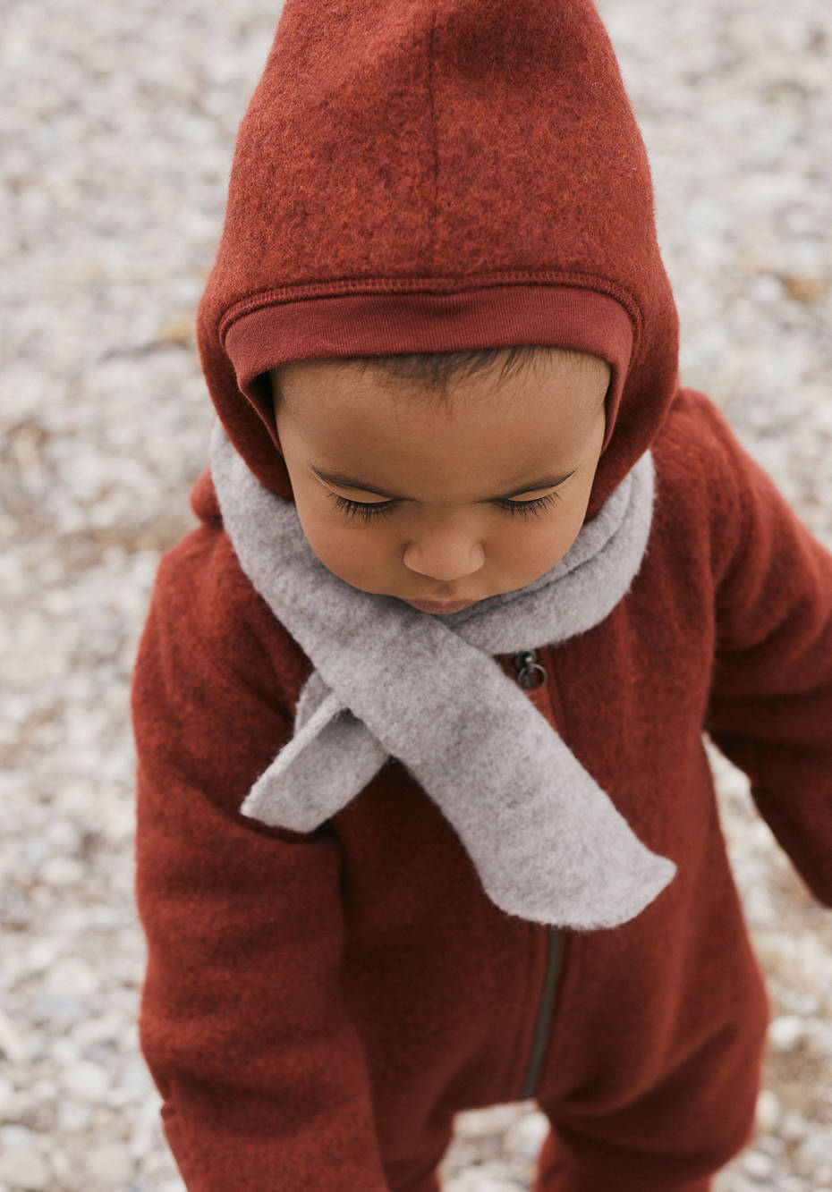 Wollfleece Schal aus reiner Bio-Merinowolle