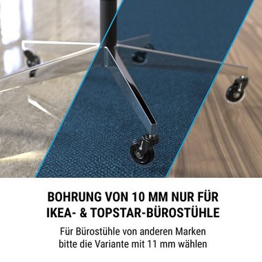 ONECONCEPT Stuhlrolle Bürostuhlrollen 5 Rollen 10 x 22 mm 360° drehbar austauschbar, (1-St)