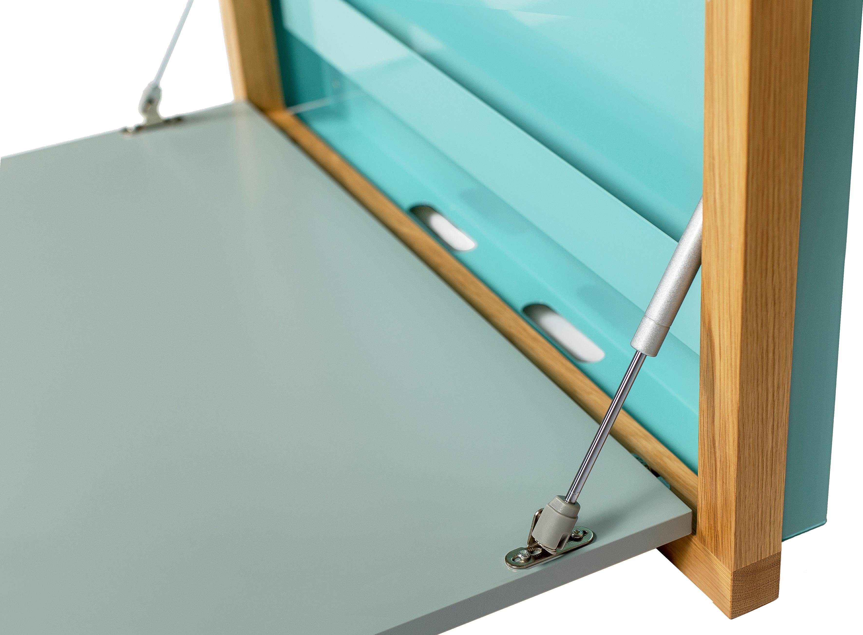 Woodman Klapptisch Brenta, zum aufklappen, platzsparend, Rahmen aus massiver Eiche