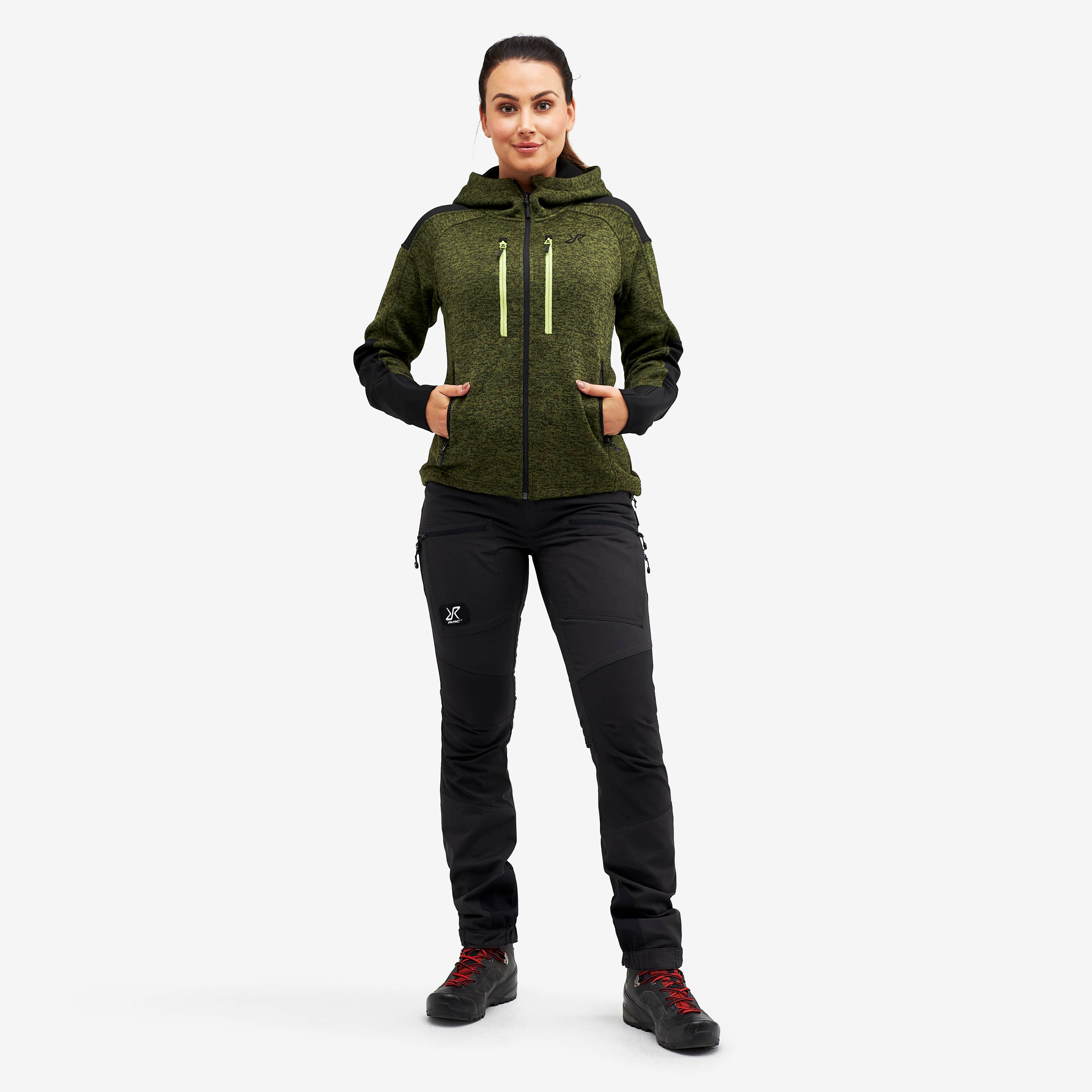 Tornado Hoodie Femme Olive Green