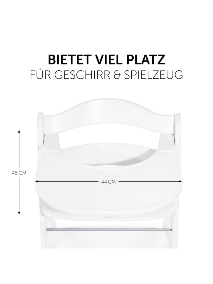 Hauck Essbrett und Tisch für Alpha Hochstuhl (Click Tray) in weiss günstig kaufen onesize