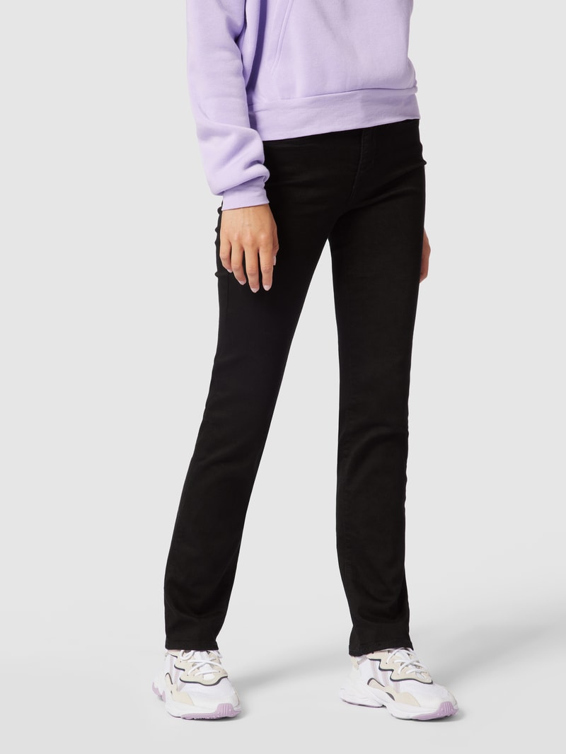 Straight Fit Jeans mit Stretch-Anteil Modell '314' - Water<Less™ in schwarz