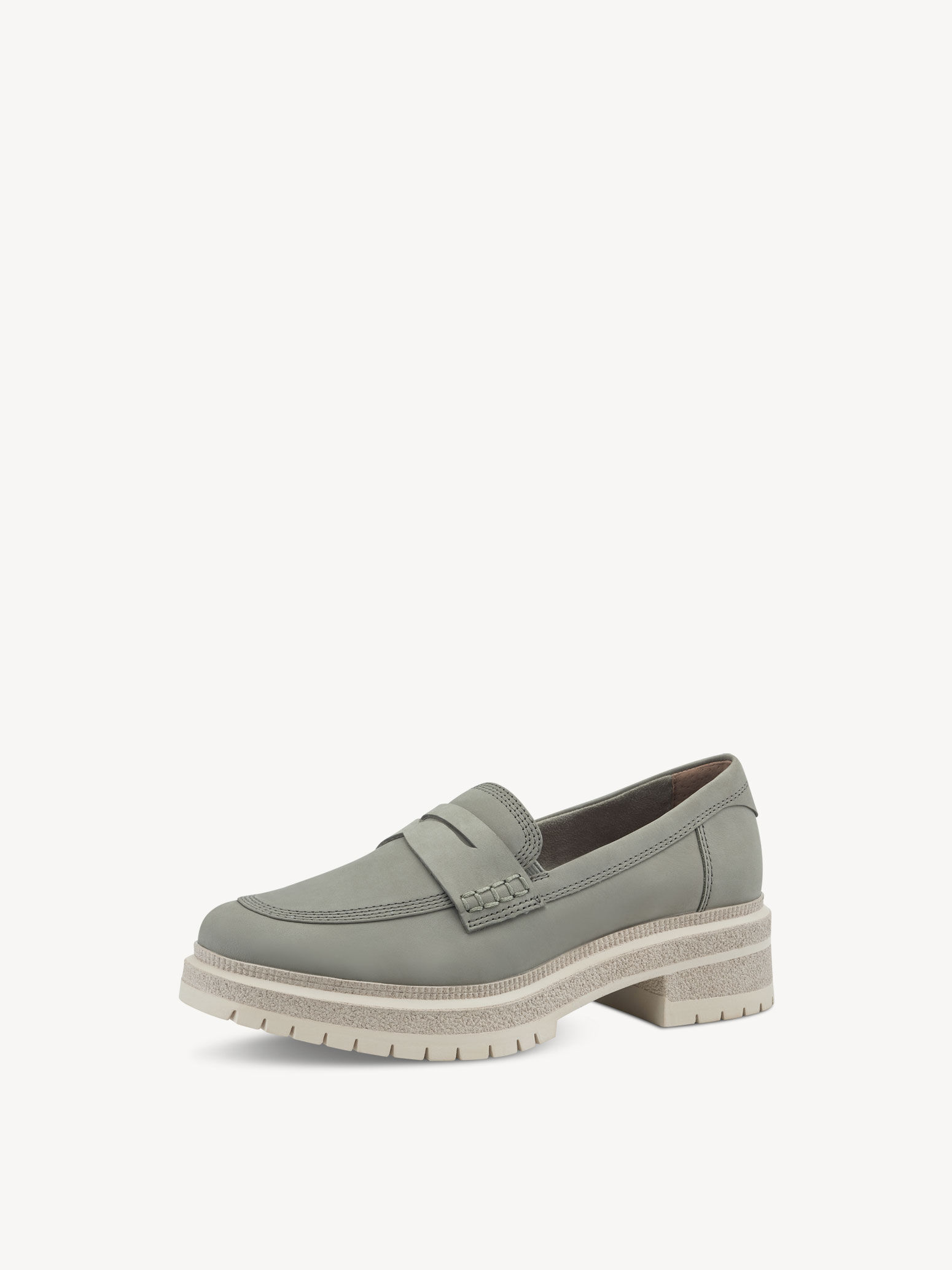 Slipper en cuir - vert