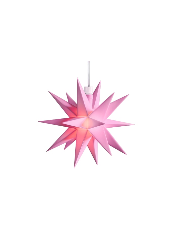 Sterntaler Dekostern | Weihnachtsstern Mini-Stern | Kunststoff | 18-Zacker | Rosa günstig kaufen onesize