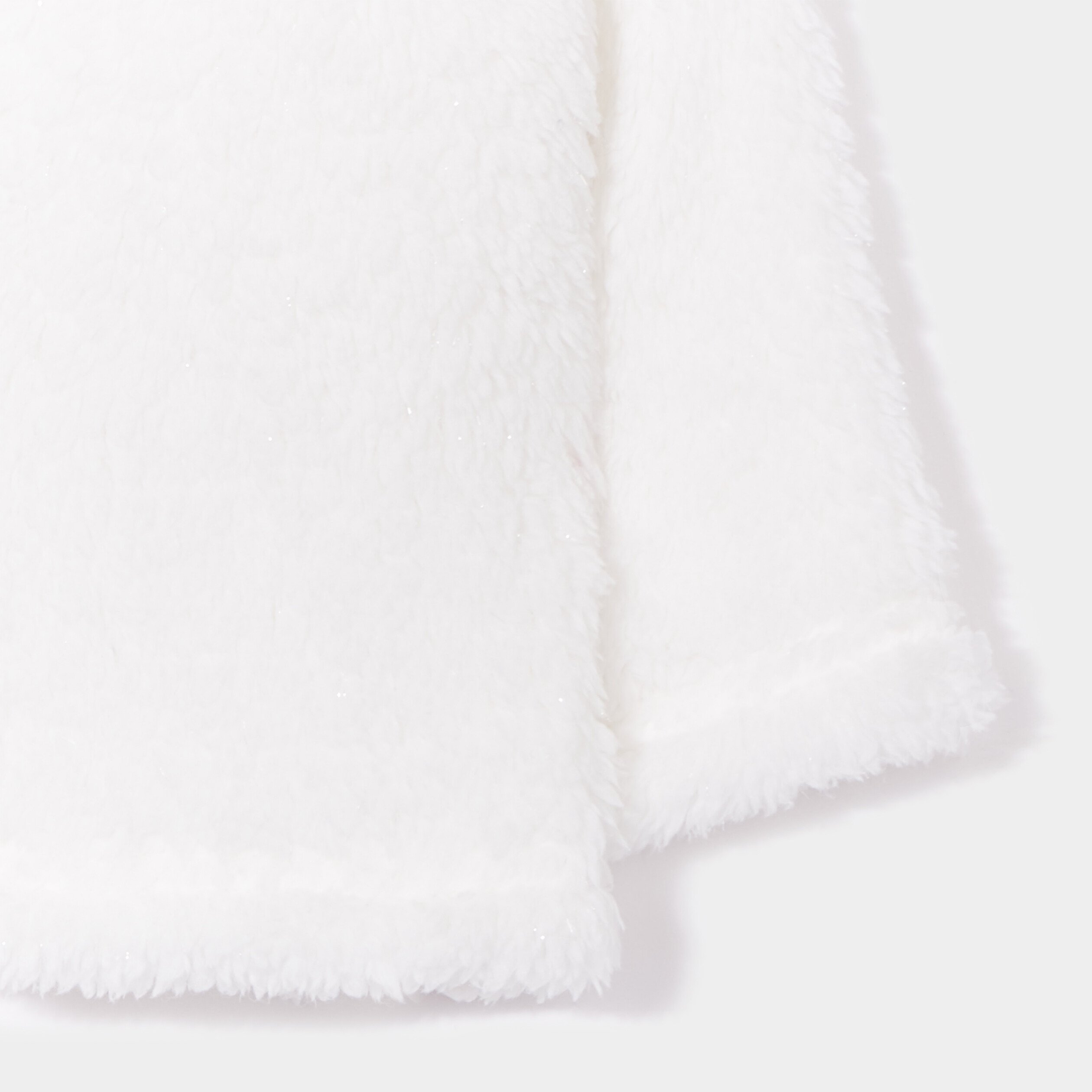 Gilet zippé imitation laine de mouton blanc bébé fille | La Halle
