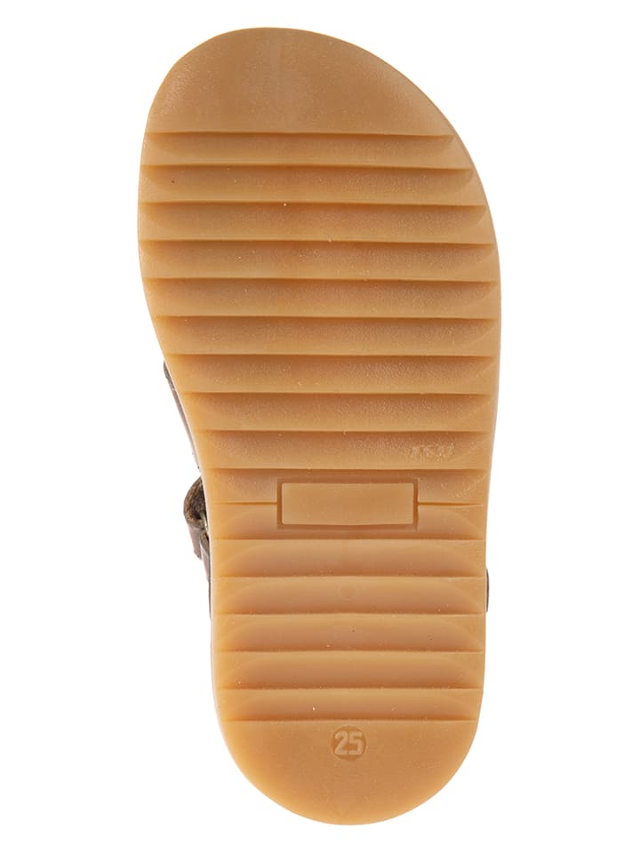 kmins Leder-Halbsandalen in Braun günstig kaufen