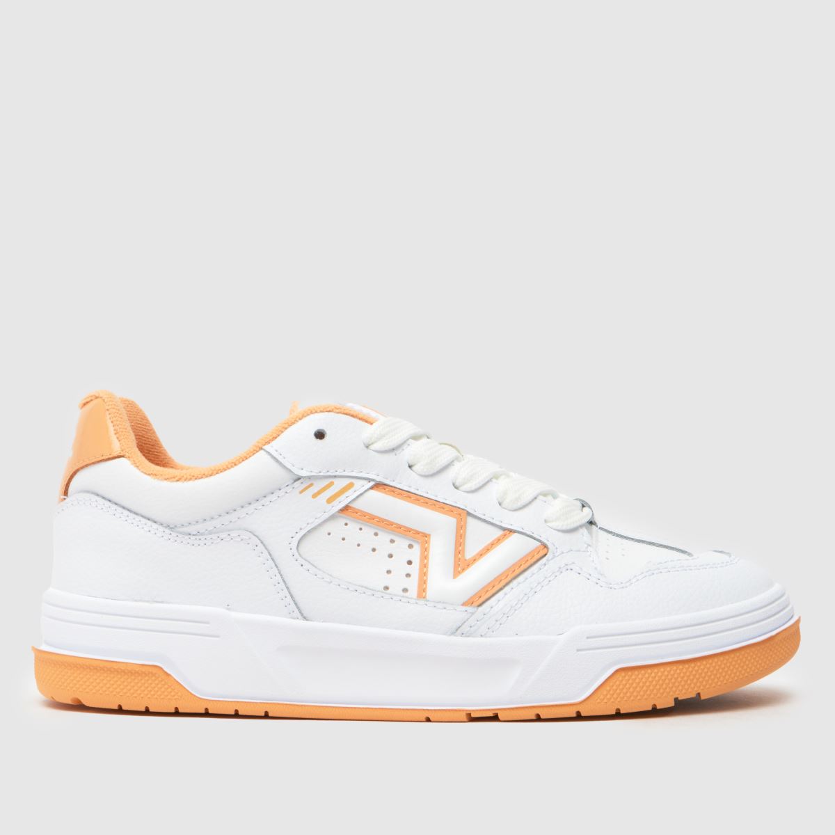 Vans Upland-sneakers i vitt och orange