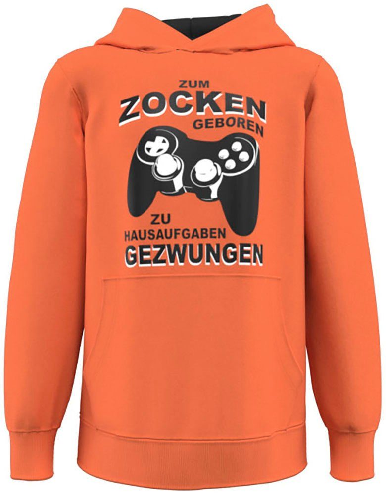 KIDSWORLD Kapuzensweatshirt FÜR ZOCKER Spruch
