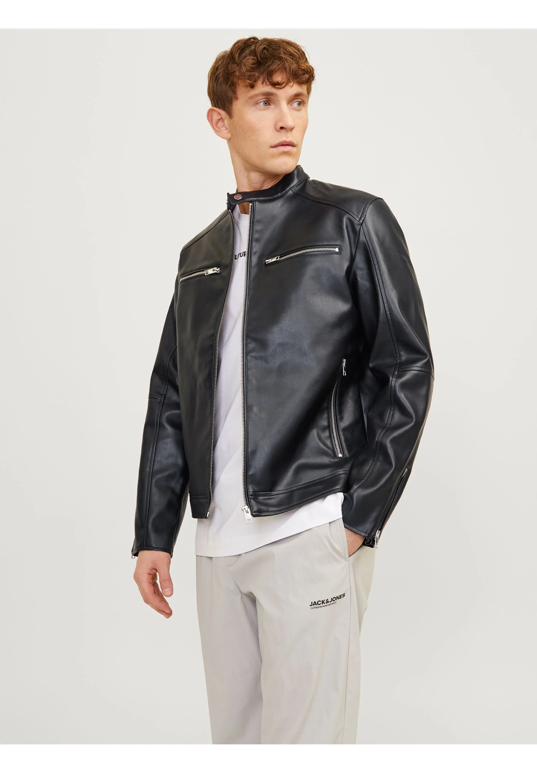 Jack & Jones JCOGRAIN JACKET - Chaqueta de piel sintética