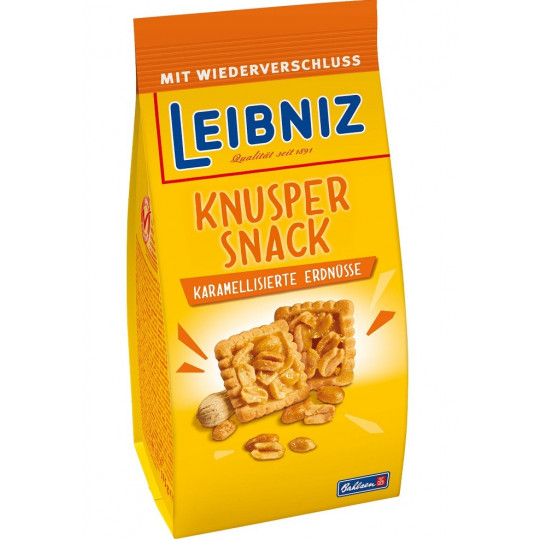 Leibniz Knusper Snack Karamelisierte Erdnüsse 175G