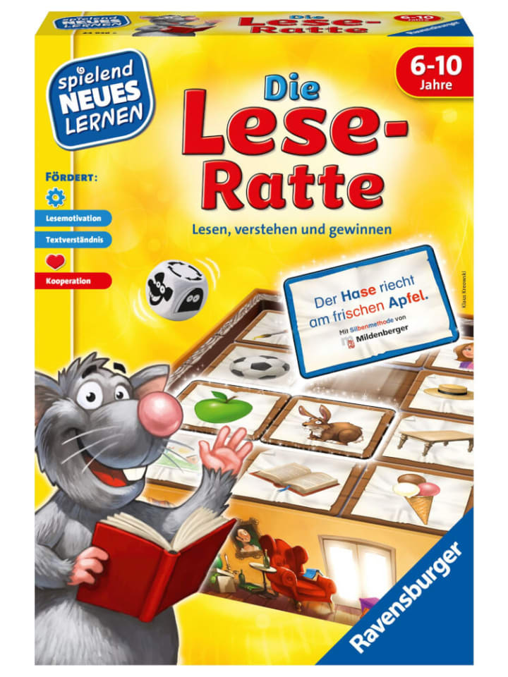 Ravensburger Brettspiel Die Lese-Ratte, 6-10 Jahre günstig kaufen onesize